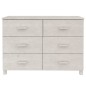 vidaXL Aparador HAMAR madera maciza de pino blanco 113x40x80 cm vidaXL Aparador HAMAR madera maciza de pino blanco 113x40x80 cm