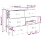 vidaXL Aparador HAMAR madera maciza de pino blanco 113x40x80 cm vidaXL Aparador HAMAR madera maciza de pino blanco 113x40x80 cm
