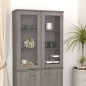 vidaXL Aparador superior HAMAR pino macizo gris claro 85x35x100 cm vidaXL Aparador superior HAMAR pino macizo gris claro 85x35x100 cm