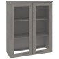 vidaXL Aparador superior HAMAR pino macizo gris claro 85x35x100 cm vidaXL Aparador superior HAMAR pino macizo gris claro 85x35x100 cm