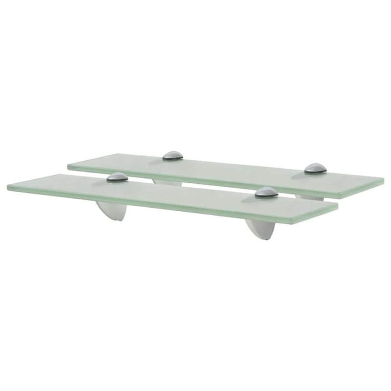 vidaXL Estantes flotantes 2 unidades vidrio 8 mm 40x10 cm vidaXL Estantes flotantes 2 unidades vidrio 8 mm 40x10 cm
