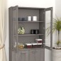 vidaXL Aparador superior HAMAR pino macizo gris claro 85x35x100 cm vidaXL Aparador superior HAMAR pino macizo gris claro 85x35x100 cm