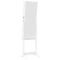 vidaXL Espejo con joyero de pie blanco 42x38x152 cm vidaXL Espejo con joyero de pie blanco 42x38x152 cm
