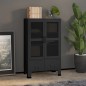 vidaXL Baúl de almacenaje industrial metal negro 70x40x115 cm vidaXL Baúl de almacenaje industrial metal negro 70x40x115 cm