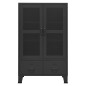 vidaXL Baúl de almacenaje industrial metal negro 70x40x115 cm vidaXL Baúl de almacenaje industrial metal negro 70x40x115 cm