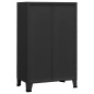 vidaXL Baúl de almacenaje industrial metal negro 70x40x115 cm vidaXL Baúl de almacenaje industrial metal negro 70x40x115 cm