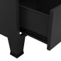 vidaXL Baúl de almacenaje industrial metal negro 70x40x115 cm vidaXL Baúl de almacenaje industrial metal negro 70x40x115 cm
