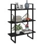 vidaXL Estantería de madera contrachapada negro 80x30x105 cm vidaXL Estantería de madera contrachapada negro 80x30x105 cm