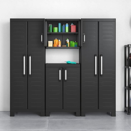 Keter Base de armario de almacenamiento Detroit negro