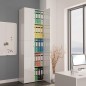 vidaXL Armario de oficina de contrachapado blanco brillo 60x32x190 cm vidaXL Armario de oficina de contrachapado blanco brillo 60x32x190 cm
