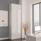 vidaXL Armario de oficina de contrachapado blanco brillo 60x32x190 cm vidaXL Armario de oficina de contrachapado blanco brillo 60x32x190 cm