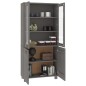 vidaXL Aparador HAMAR madera de pino maciza gris claro vidaXL Aparador HAMAR madera de pino maciza gris claro