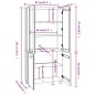 vidaXL Aparador HAMAR madera de pino maciza gris claro vidaXL Aparador HAMAR madera de pino maciza gris claro