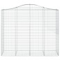 vidaXL Cestas de gaviones 2 uds forma de arco hierro 200x50x160/180 cm vidaXL Cestas de gaviones 2 uds forma de arco hierro 200x50x160/180 cm