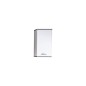 Trendteam Armario de pared para baño SanDiego blanco y plata ahumado Trendteam Armario de pared para baño SanDiego blanco y plata ahumado