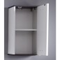 Trendteam Armario de pared para baño SanDiego blanco y plata ahumado Trendteam Armario de pared para baño SanDiego blanco y plata ahumado