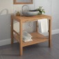 vidaXL Mueble de lavabo tocador madera teca maciza 74x45x75 cm vidaXL Mueble de lavabo tocador madera teca maciza 74x45x75 cm
