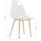 vidaXL Sillas de comedor 6 unidades transparente PET