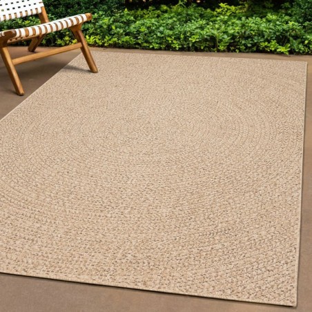 vidaXL Alfombra con aspecto de yute interior y exterior 120x170 cm