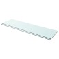 vidaXL Estantes 2 unidades panel de vidrio transparente 110x30 cm vidaXL Estantes 2 unidades panel de vidrio transparente 110x30 cm