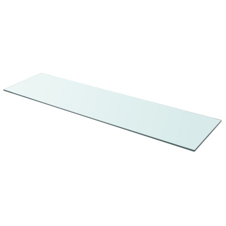 vidaXL Estantes 2 unidades panel de vidrio transparente 110x30 cm