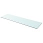 vidaXL Estantes 2 unidades panel de vidrio transparente 110x30 cm vidaXL Estantes 2 unidades panel de vidrio transparente 110x30 cm