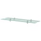 vidaXL Estantes flotantes 2 unidades vidrio 8 mm 90x20 cm vidaXL Estantes flotantes 2 unidades vidrio 8 mm 90x20 cm