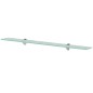 vidaXL Estantes flotantes 2 unidades vidrio 8 mm 90x20 cm vidaXL Estantes flotantes 2 unidades vidrio 8 mm 90x20 cm