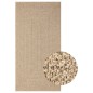 vidaXL Alfombra con aspecto de yute interior y exterior 80x150 cm vidaXL Alfombra con aspecto de yute interior y exterior 80x150 cm