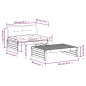vidaXL Juego de muebles de jardín 2 piezas y cojines madera maciza