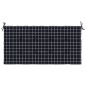 vidaXL Cojín de banco de jardín tela Oxford a cuadros negro 120x50x3cm vidaXL Cojín de banco de jardín tela Oxford a cuadros negro 120x50x3cm