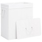 vidaXL Cesta para la ropa sucia de bambú de una sección blanca 83 l vidaXL Cesta para la ropa sucia de bambú de una sección blanca 83 l