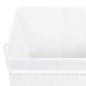 vidaXL Cesta para la ropa sucia de bambú de una sección blanca 83 l vidaXL Cesta para la ropa sucia de bambú de una sección blanca 83 l
