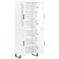 vidaXL Aparador alto madera contrachapada blanco 69,5x34x180 cm vidaXL Aparador alto madera contrachapada blanco 69,5x34x180 cm
