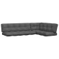 vidaXL Cojines para palets 5 unidades tela gris antracita vidaXL Cojines para palets 5 unidades tela gris antracita