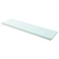vidaXL Estantes 2 unidades panel de vidrio transparente 100x25 cm vidaXL Estantes 2 unidades panel de vidrio transparente 100x25 cm