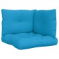 vidaXL Cojines para sofá de palets 3 unidades tela azul vidaXL Cojines para sofá de palets 3 unidades tela azul