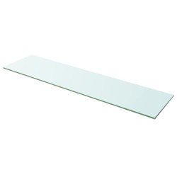 vidaXL Estantes 2 unidades panel de vidrio transparente 100x25 cm