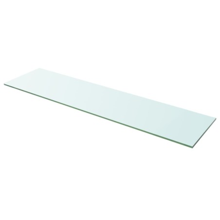 vidaXL Estantes 2 unidades panel de vidrio transparente 100x25 cm