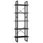 vidaXL Estantería 5 niveles madera de pino negro 60x30x175 cm vidaXL Estantería 5 niveles madera de pino negro 60x30x175 cm