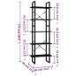 vidaXL Estantería 5 niveles madera de pino negro 60x30x175 cm vidaXL Estantería 5 niveles madera de pino negro 60x30x175 cm