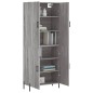 vidaXL Aparador alto madera contrachapada gris sonoma 69,5x34x180 cm vidaXL Aparador alto madera contrachapada gris sonoma 69,5x34x180 cm