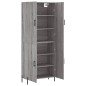 vidaXL Aparador alto madera contrachapada gris sonoma 69,5x34x180 cm vidaXL Aparador alto madera contrachapada gris sonoma 69,5x34x180 cm