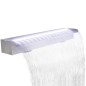 vidaXL Fuente cascada rectangular LED piscina acero inoxidable 90 cm vidaXL Fuente cascada rectangular LED piscina acero inoxidable 90 cm
