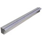vidaXL Fuente cascada rectangular LED piscina acero inoxidable 90 cm vidaXL Fuente cascada rectangular LED piscina acero inoxidable 90 cm