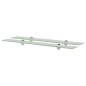 vidaXL Estantes flotantes 2 unidades vidrio 8 mm 80x20 cm vidaXL Estantes flotantes 2 unidades vidrio 8 mm 80x20 cm
