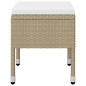 vidaXL Juego de comedor de jardín de 5 piezas beige vidaXL Juego de comedor de jardín de 5 piezas beige