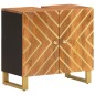 vidaXL Juego muebles de baño 5 pzas madera maciza mango marrón y negro vidaXL Juego muebles de baño 5 pzas madera maciza mango marrón y negro