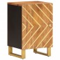 vidaXL Juego muebles de baño 5 pzas madera maciza mango marrón y negro vidaXL Juego muebles de baño 5 pzas madera maciza mango marrón y negro