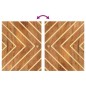vidaXL Juego muebles de baño 5 pzas madera maciza mango marrón y negro vidaXL Juego muebles de baño 5 pzas madera maciza mango marrón y negro